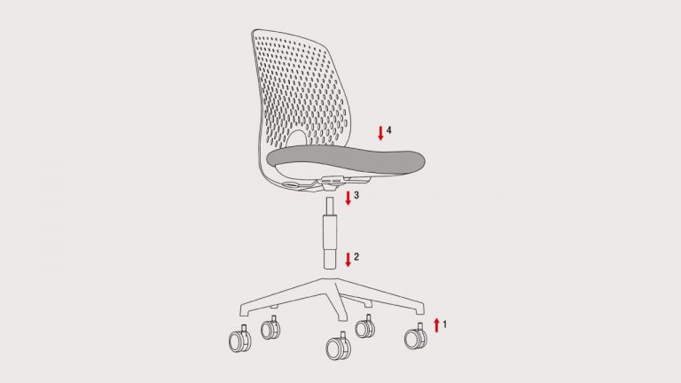Assembly instructions for swivel chairs